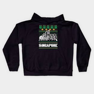 Singapore City Ugly Christmas Kids Hoodie